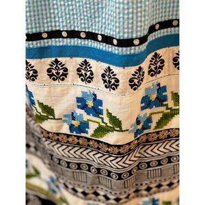 Vintage Boho Hippie Handmade Mixed Materials Maxi Skirt Cottagecore Vibes